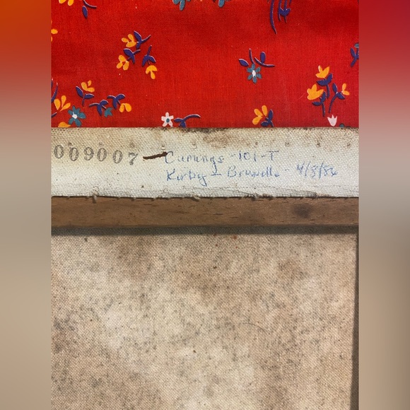 Vintage OIL ON CANVAS Young Girl Holding Basket Of Flowers Signed K. GROPIUS - Picture 4 of 13